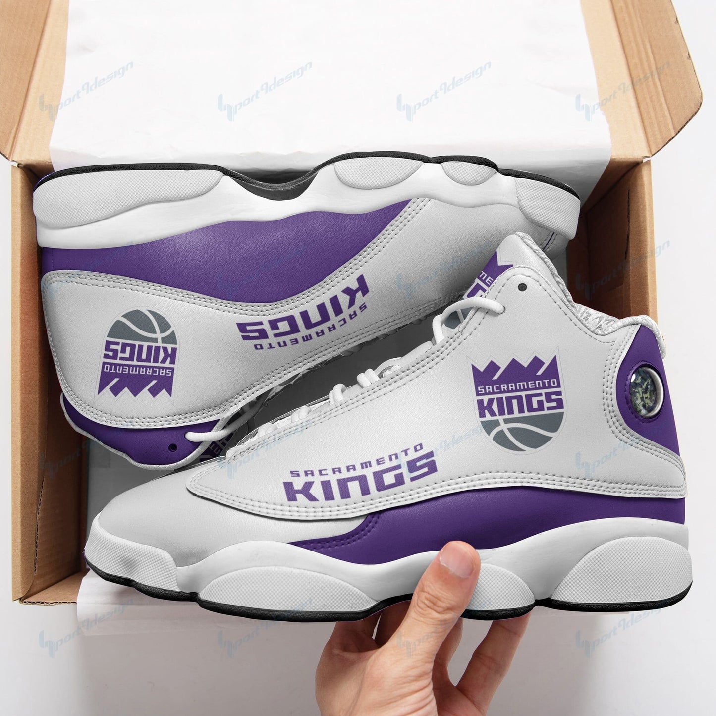 Sacramento Kings Air JD13 Sneakers 067