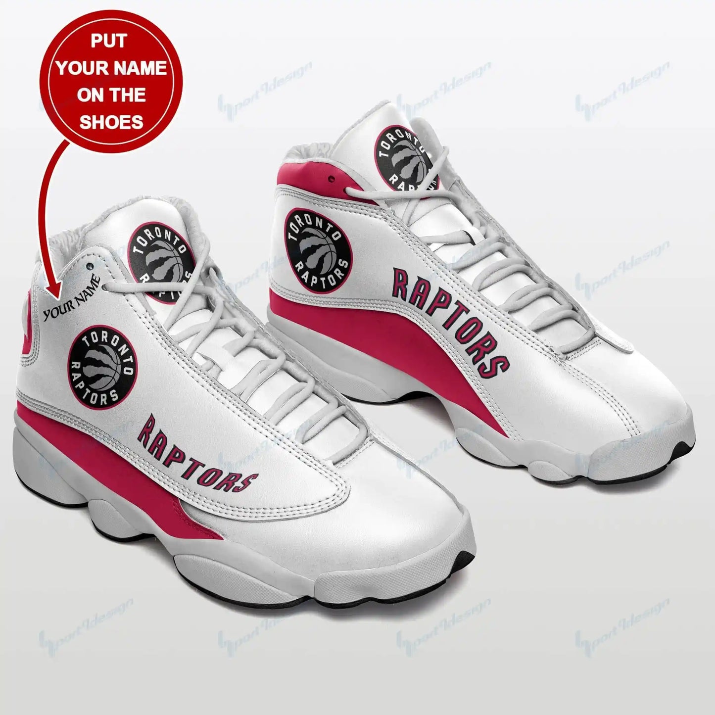 Toronto Raptors Personalized Air JD13 Sneakers 036