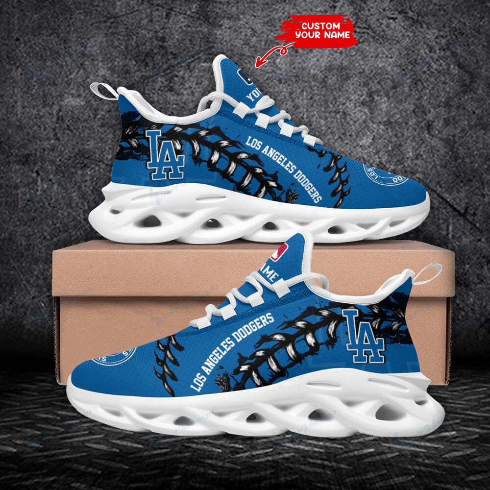 Los Angeles Dodgers Personalized Yezy Running Sneakers SPD377