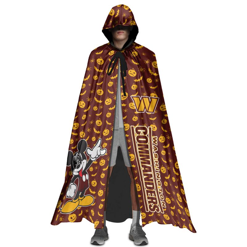 Washington Commanders MM Pattern Halloween Limited Edition All-Over Print Halloween Cloak