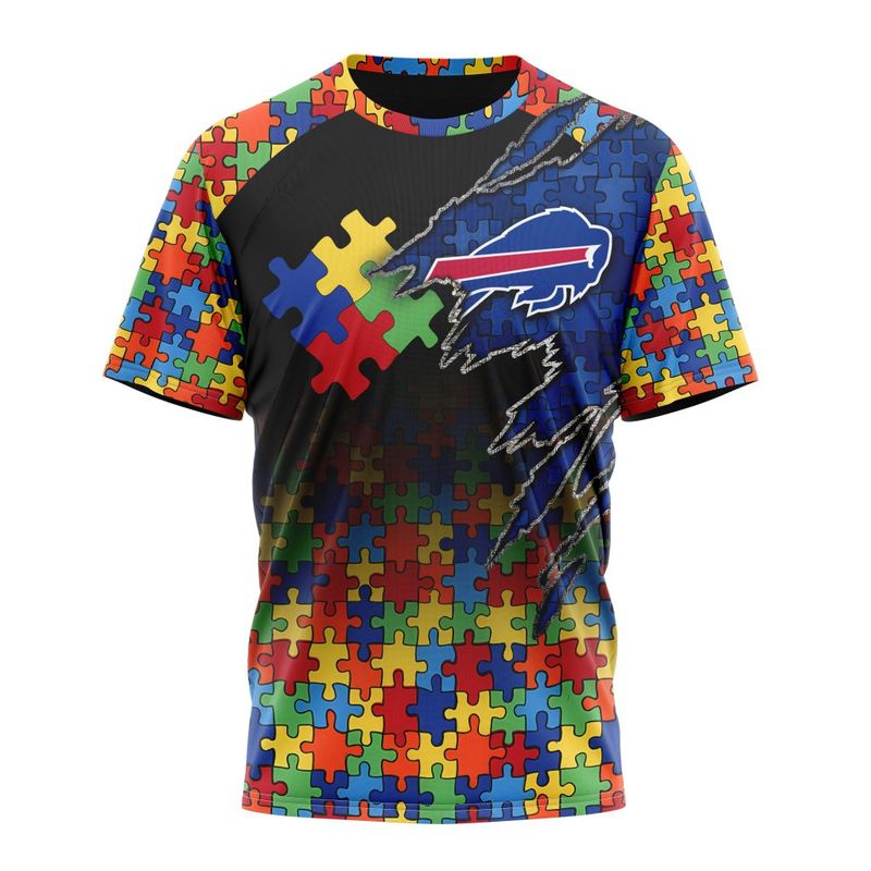 Buffalo Bills Special Autism Awareness Design Hoodie Zip Hoodie T-shirt Sweatshirt