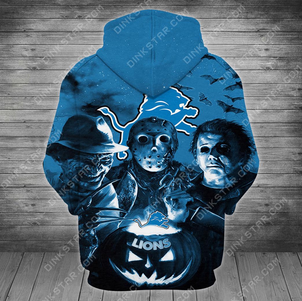 Detroit Lions Halloween Limited Edition Unisex All Over Print Full 3D T-shirt Sweater Hoodie