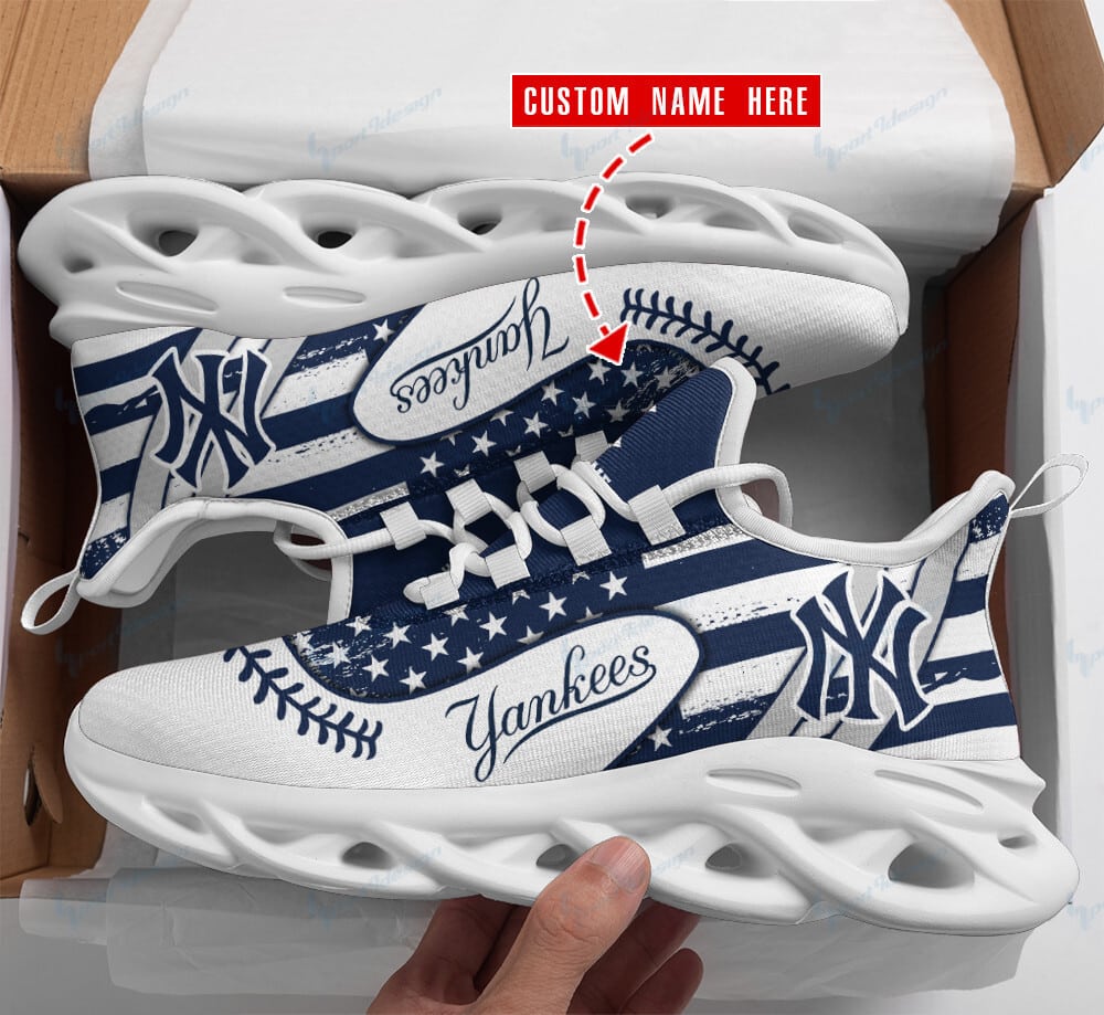 New York Yankees Personalized Yezy Running Sneakers BB353