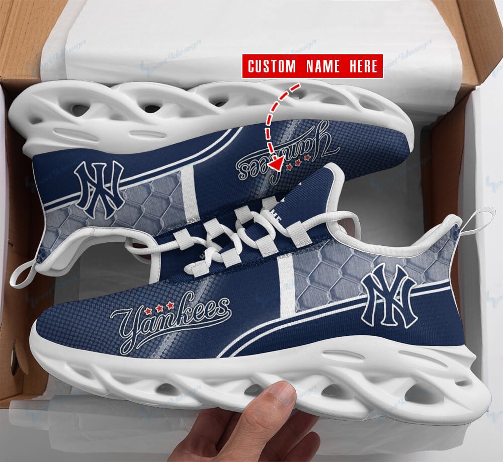 New York Yankees Personalized Yezy Running Sneakers BB72