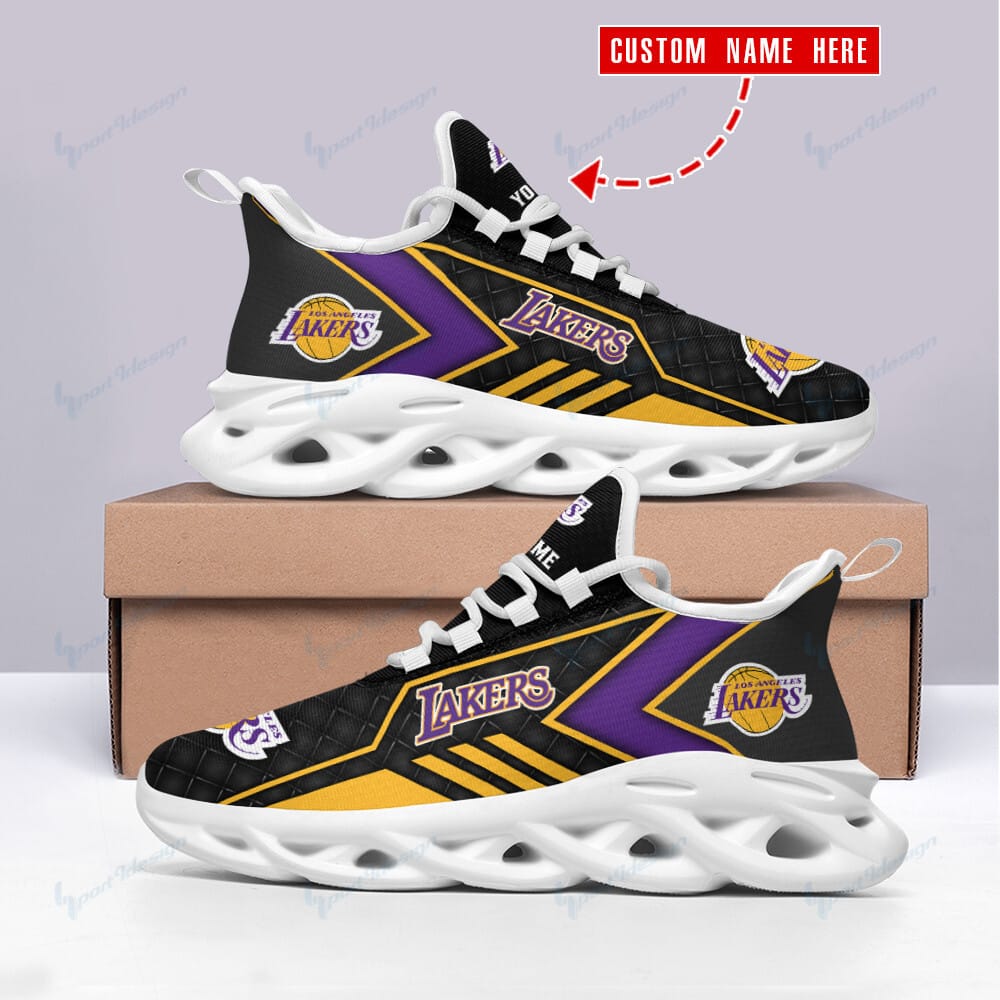 Los Angeles Lakers Personalized Yezy Running Sneakers BG684