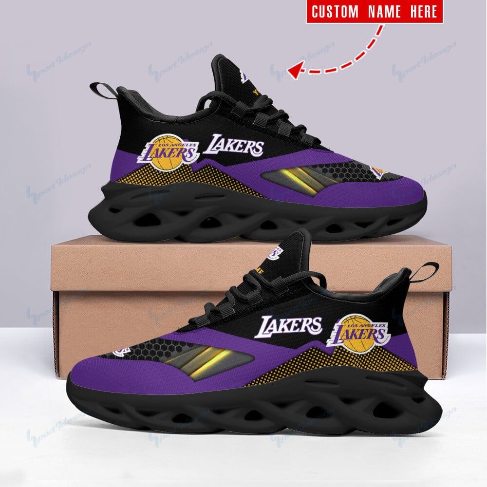 Los Angeles Lakers Personalized Yezy Running Sneakers BG506