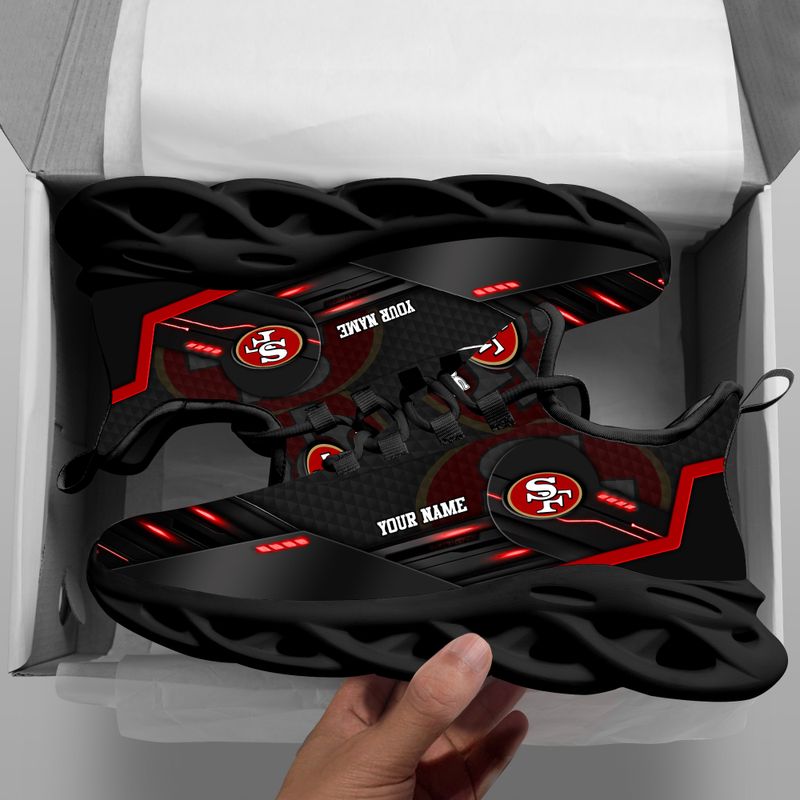 San Francisco 49ers Personalized Yezy Running Sneakers