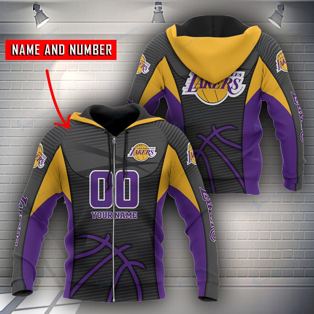 Los Angeles Lakers Personalized Hoodie BG984