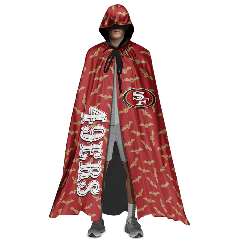 San Francisco 49ers Halloween Bats Limited Edition All-Over Print Halloween Cloak