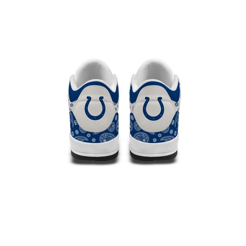 Indianapolis Colts Basic Leather JD03 Shoes Men and Women AZBTAJ3000186