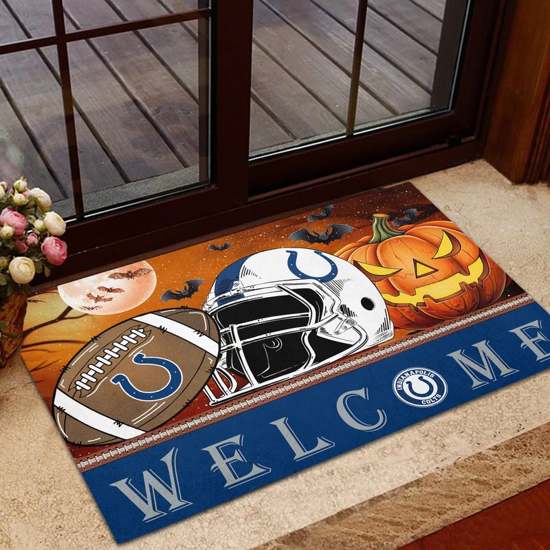Indianapolis Colts Halloween Doormat New Collection AZBTDM000008