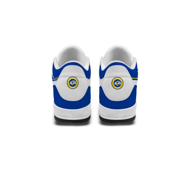 Los Angeles Rams Basic White Genuine Leather JD03 Shoes Men and Women AZBTAJ3000066