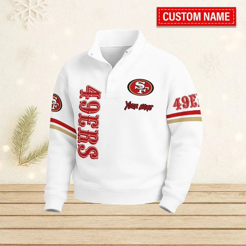 San Francisco 49ers Casual Stand Collar Sweatshirt BT689