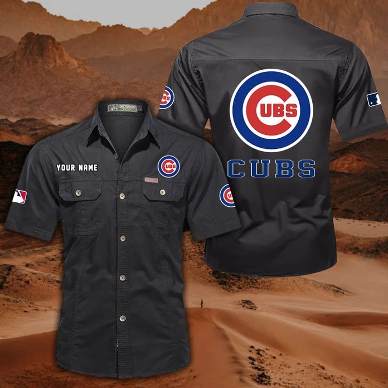 Chicago Cubs Men’s Short Sleeve Cargo Shirts New 2025 AZBT2DCGS000065