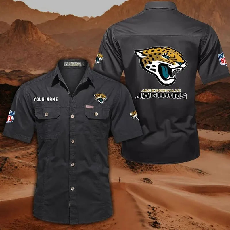 Jacksonville Jaguars Men’s Short Sleeve Cargo Shirts New 2025 AZBT2DCGS000047