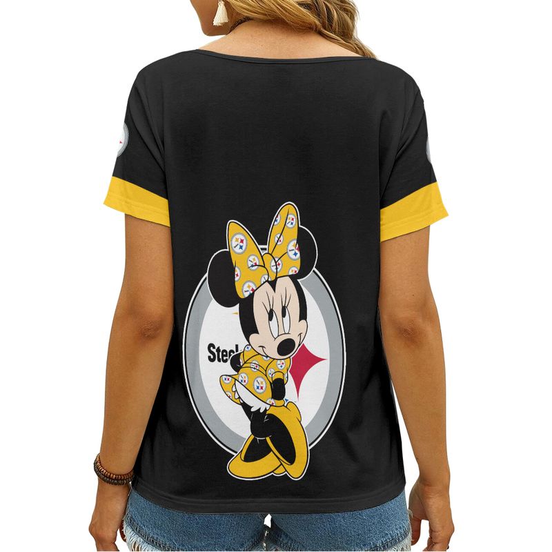 Pittsburgh Steelers V-neck Women T-shirt