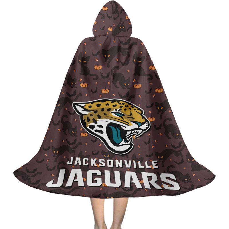 Jacksonville Jaguars Black Cat Pattern Halloween Limited Edition All-Over Print Halloween Cloak