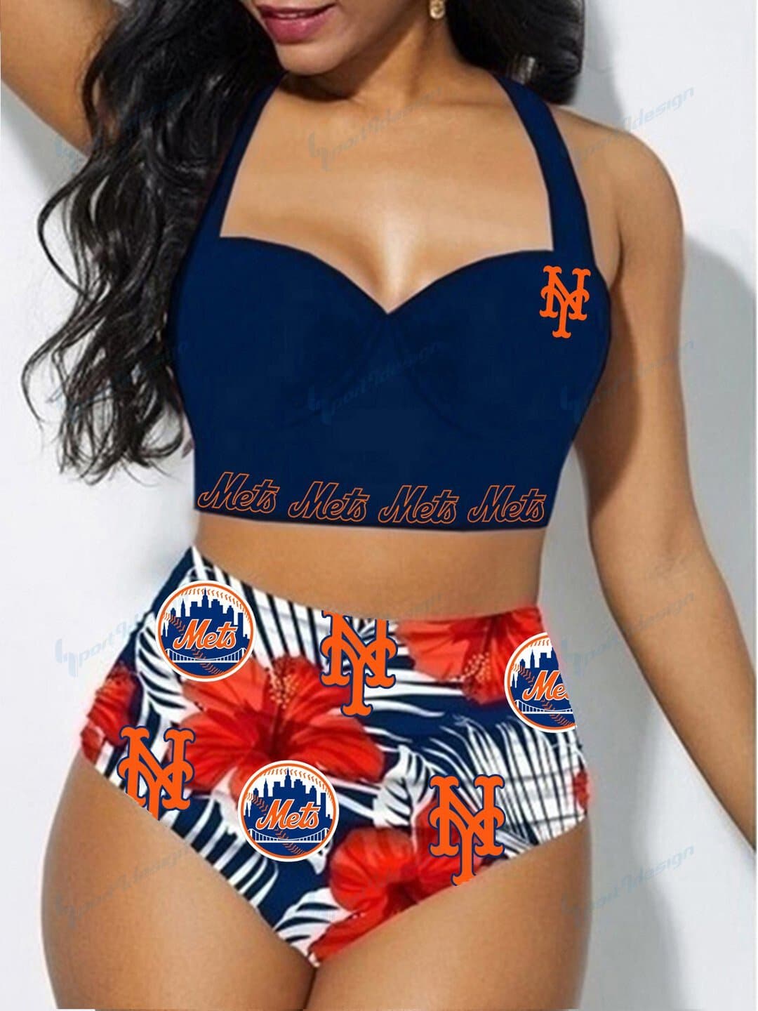 New York Mets Sexy Print Bikini Swimsuit 08