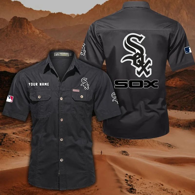 Chicago White Sox Men’s Short Sleeve Cargo Shirts New 2025 AZBT2DCGS000066