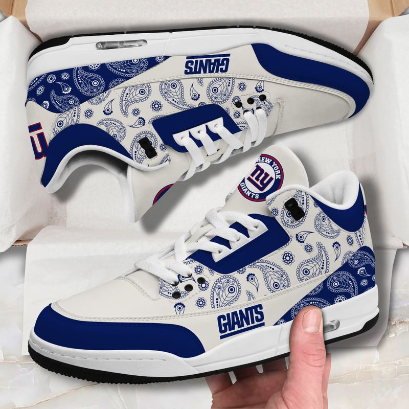 New York Giants Basic Leather JD03 Shoes Men and Women AZBTAJ3000204