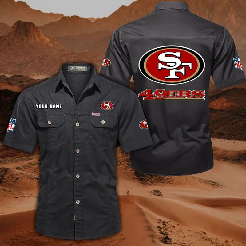 San Francisco 49ers Men’s Short Sleeve Cargo Shirts New 2025 AZBT2DCGS000060