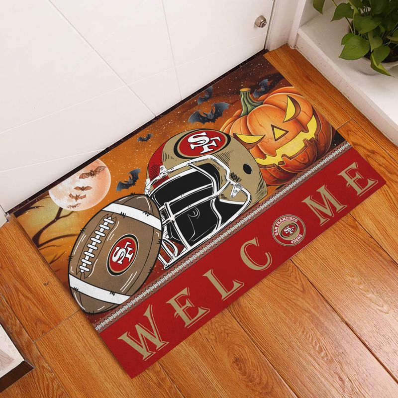 San Francisco 49ers Halloween Doormat New Collection AZBTDM000002