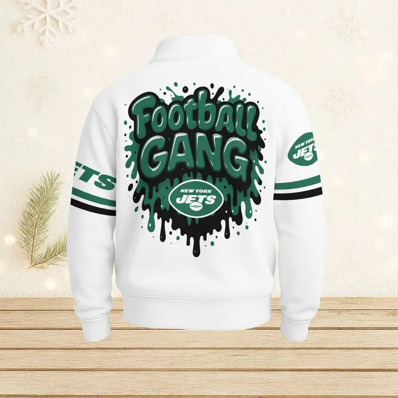 New York Jets Casual Stand Collar Sweatshirt BT686