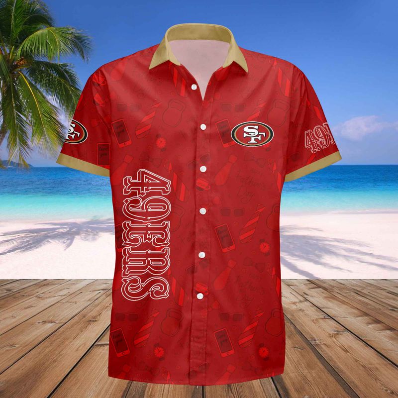 San Francisco 49ers Personalized Button Shirt Father’s Day New AZBTBTS000008