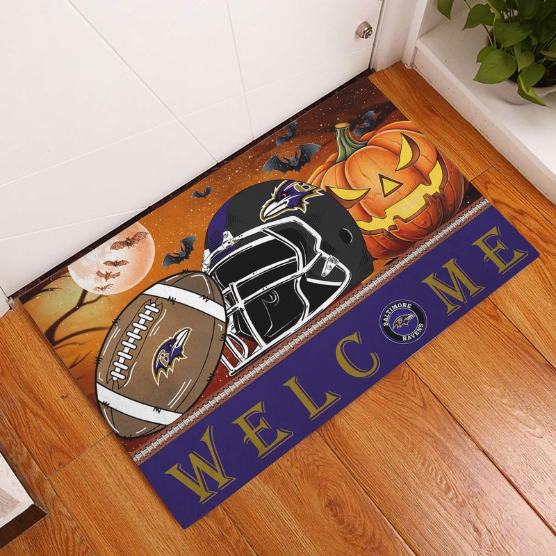 Baltimore Ravens Halloween Doormat New Collection AZBTDM000014