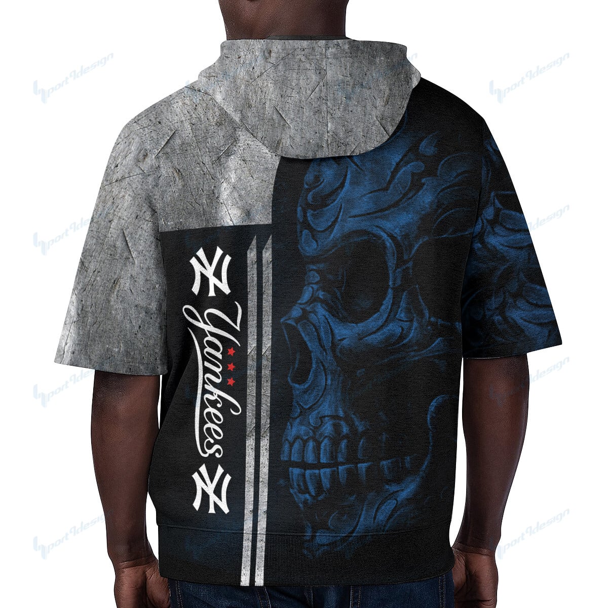 New York Yankees Short Sleeve Hoodie BG43