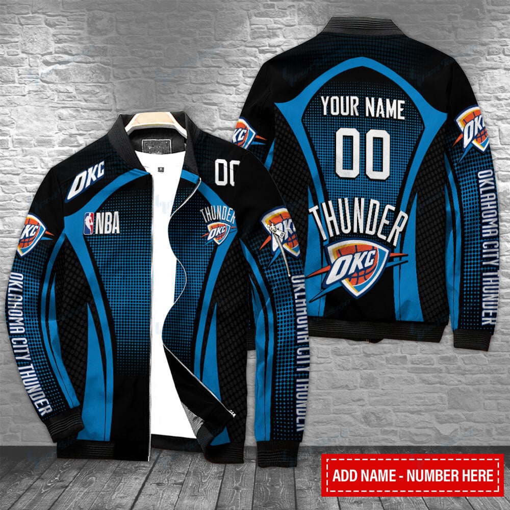 Oklahoma City Thunder Personalized Bomber Jacket BG107