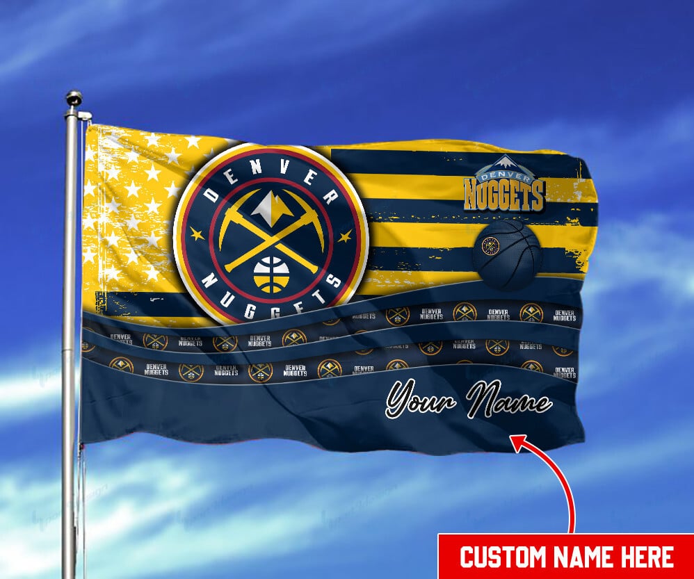 Denver Nuggets Personalized Flag 10