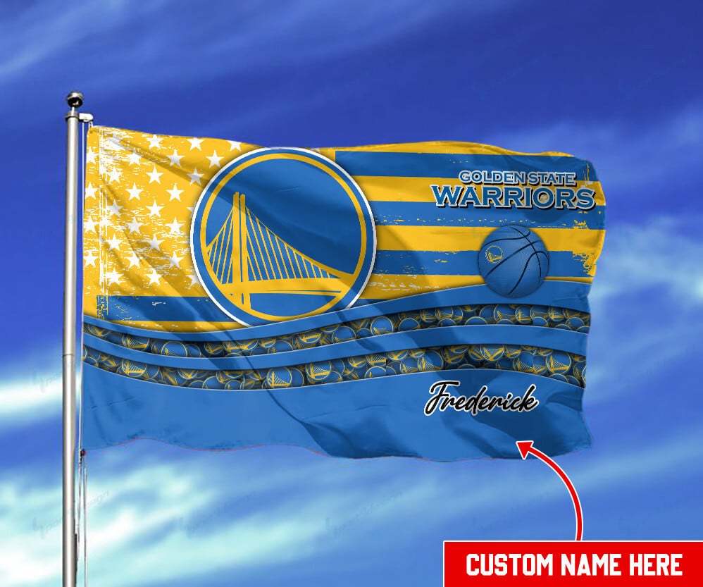 Golden State Warriors Personalized Flag 11