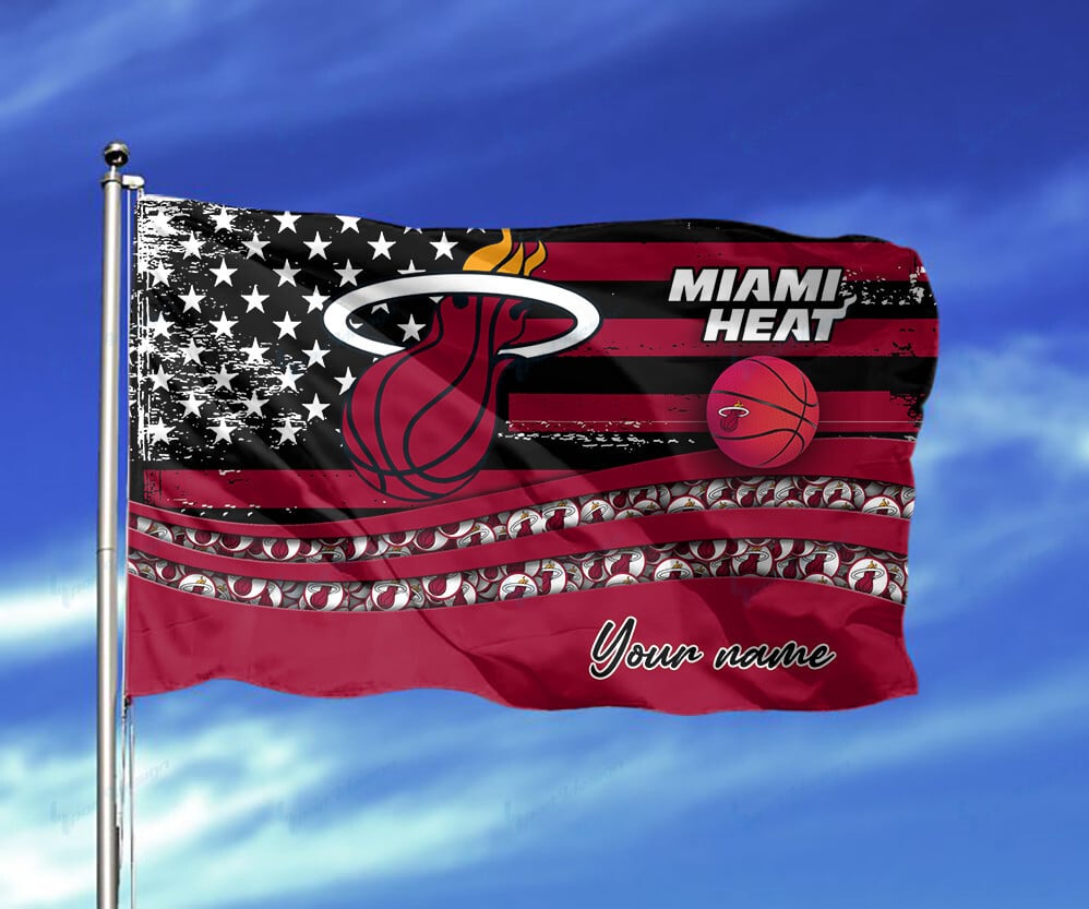 Miami Heat Personalized Flag 28