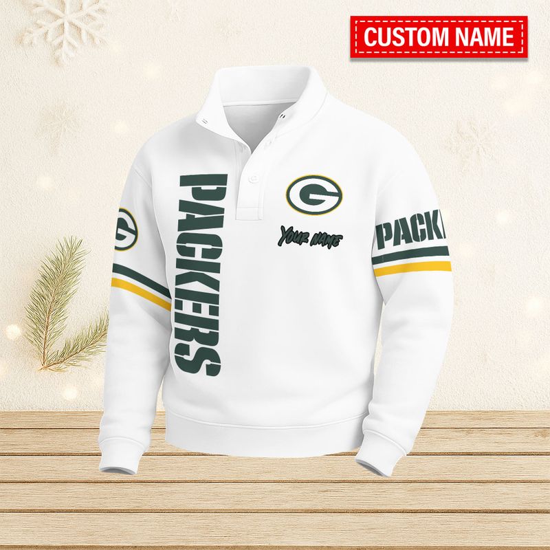 Green Bay Packers Casual Stand Collar Sweatshirt BT673
