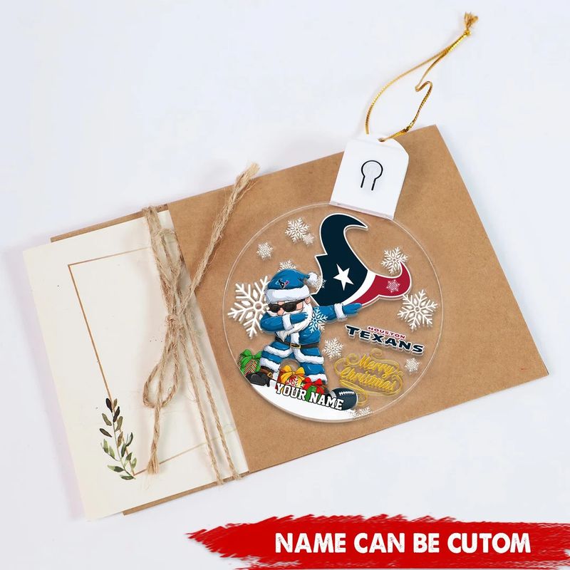 New England Patriots Circle Led Acrylic Ornament