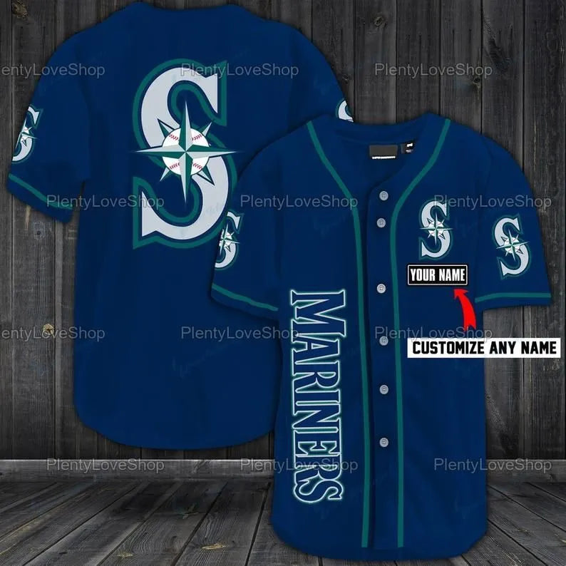 Seattle Mariners Personalized Baseball Jersey 311
