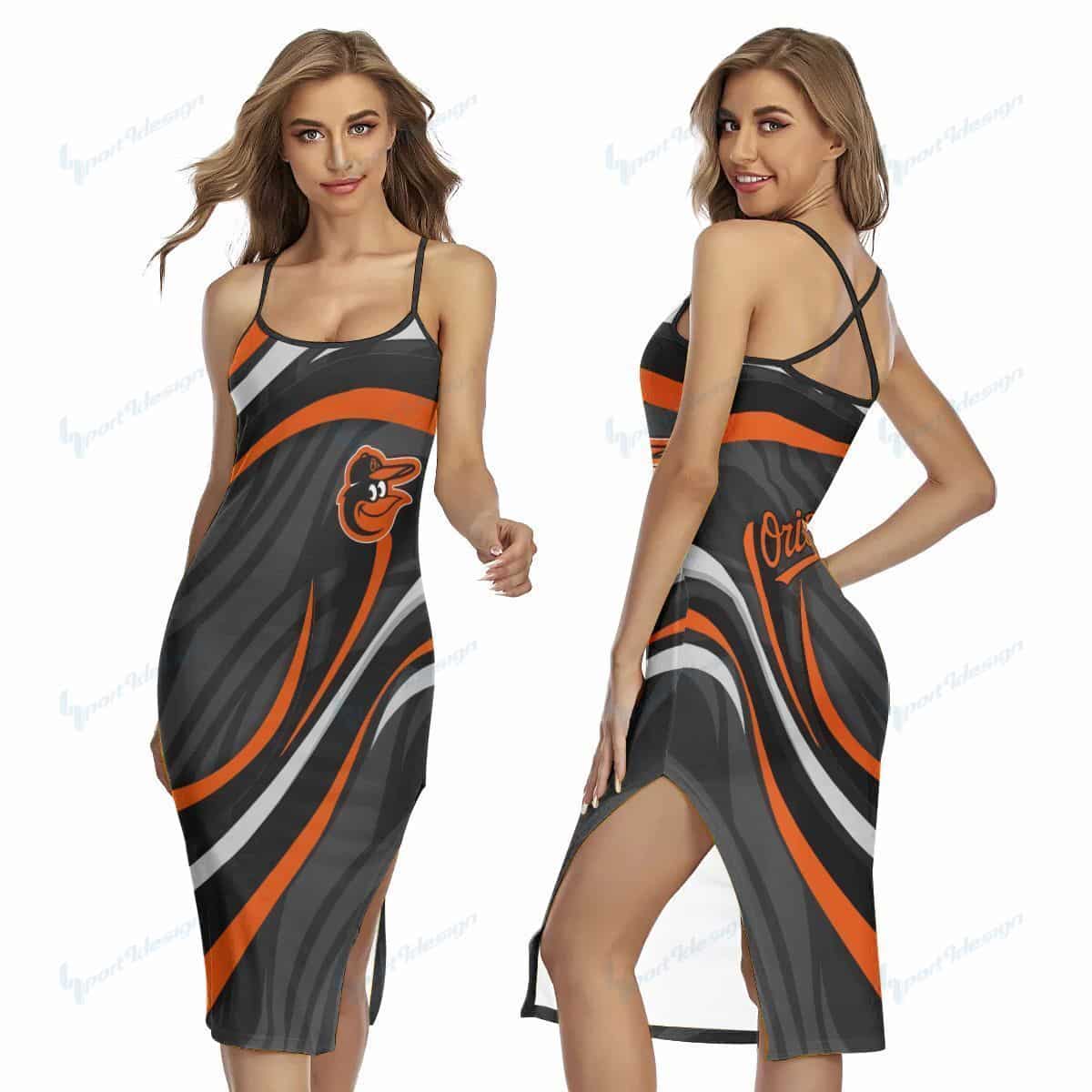 Baltimore Orioles Women’s Back Cross Cami Dress 12