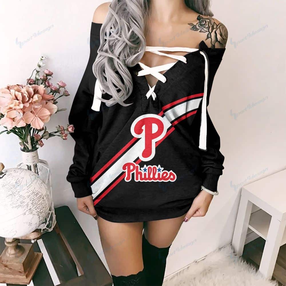 Philadelphia Phillies Lace-Up Sweatshirt 18