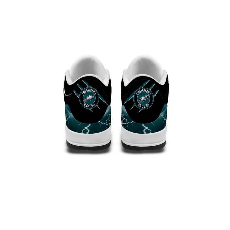 Philadelphia Eagles Basic Leather JD03 Shoes Men and Women AZBTAJ3000208