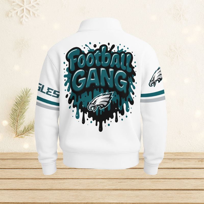 Philadelphia Eagles Casual Stand Collar Sweatshirt BT687