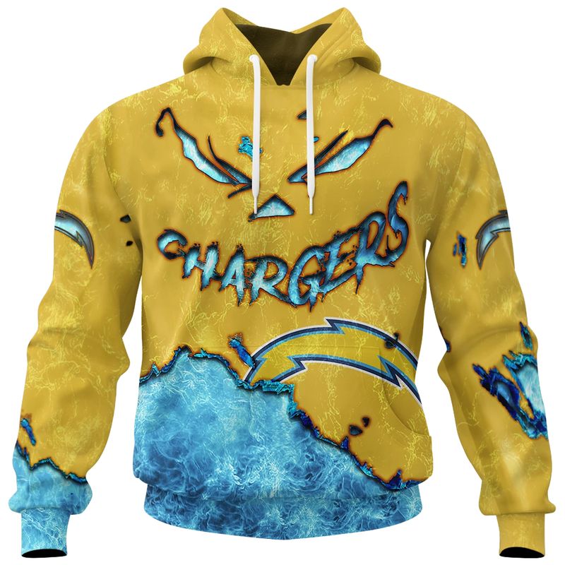 Los Angeles Chargers Combo Limited Edition Clothes Jack O’ Lantern Halloween Collection AZBTCLEC000006