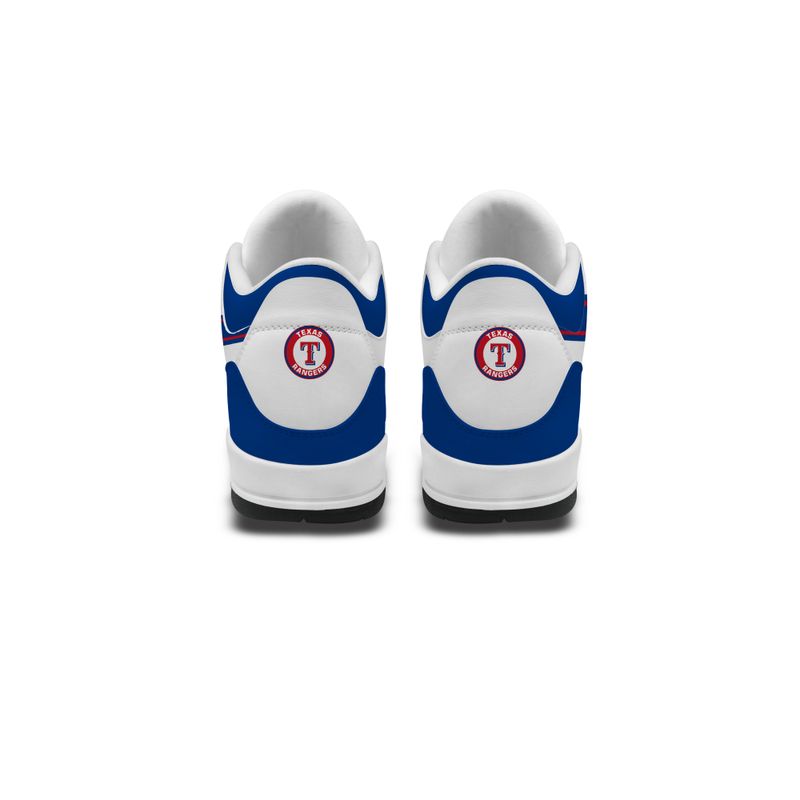 Texas Rangers Basic White Genuine Leather JD03 Shoes Men and Women AZBTAJ3000134