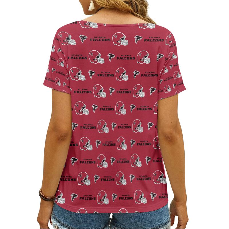 Atlanta Falcons V-neck Women T-shirt
