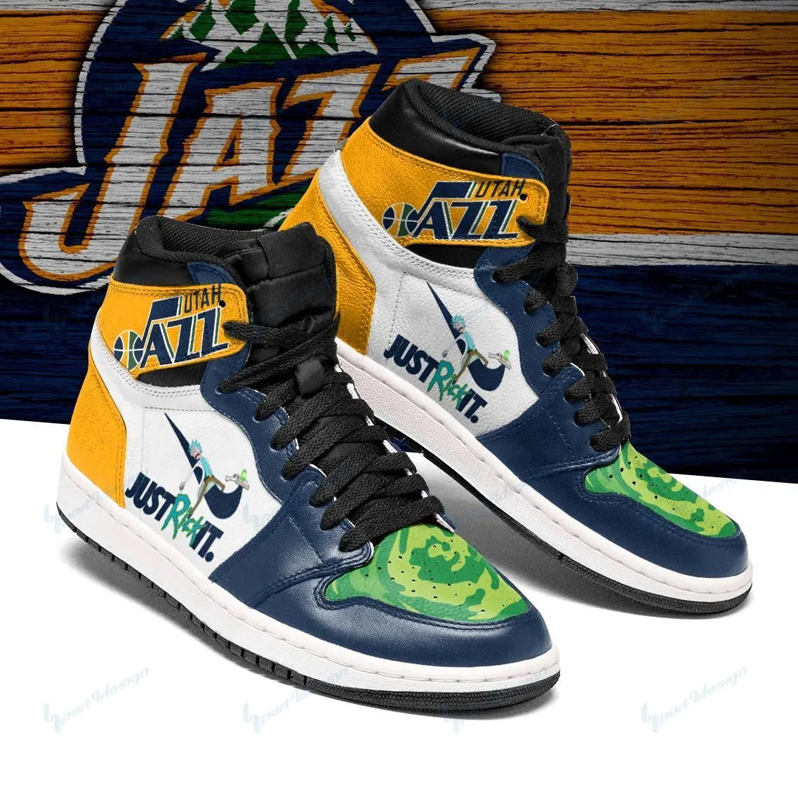 Rick and Morty Utah Jazz Limited JShoes 077