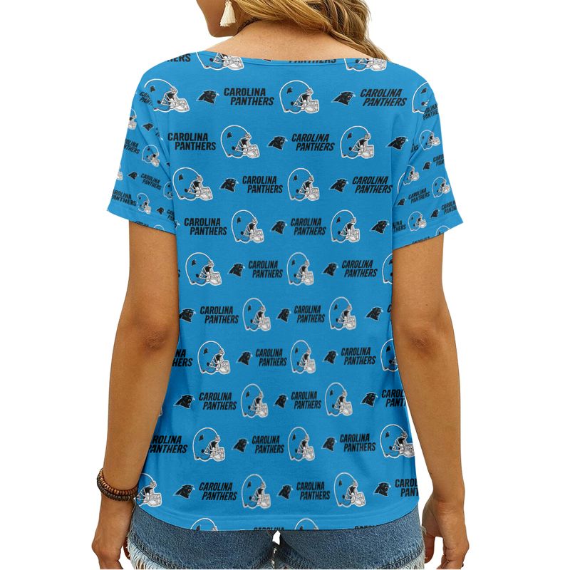 Carolina Panthers V-neck Women T-shirt