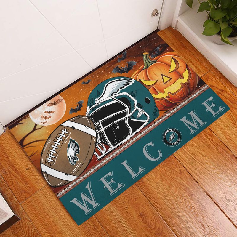 Philadelphia Eagles Halloween Doormat New Collection AZBTDM000005