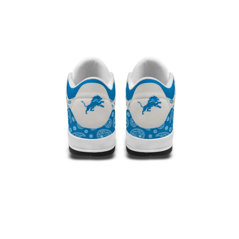 Detroit Lions Basic Leather JD03 Shoes Men and Women AZBTAJ3000180