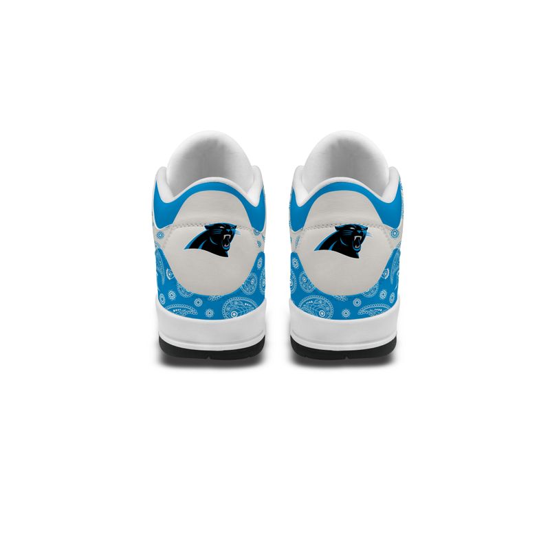 Carolina Panthers Basic Leather JD03 Shoes Men and Women AZBTAJ3000168
