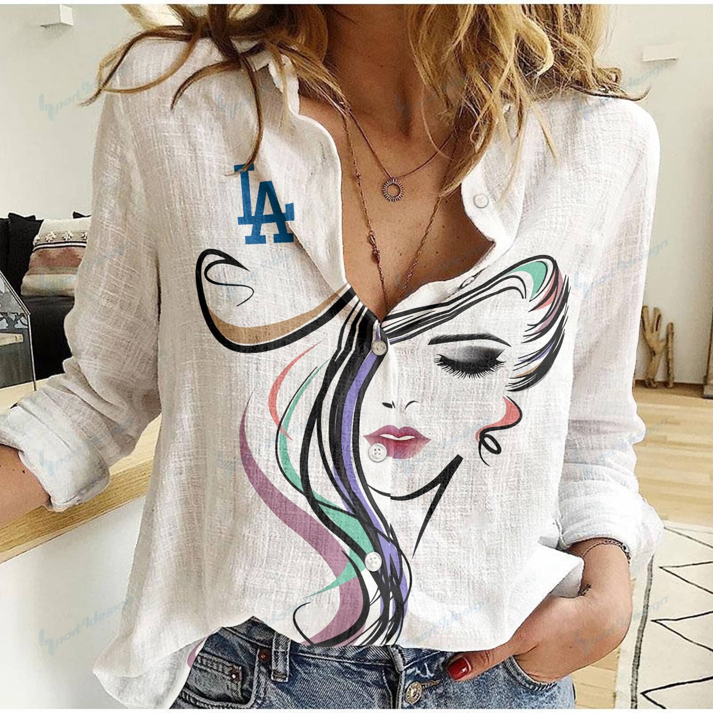 Los Angeles Dodgers Woman Shirt BG63